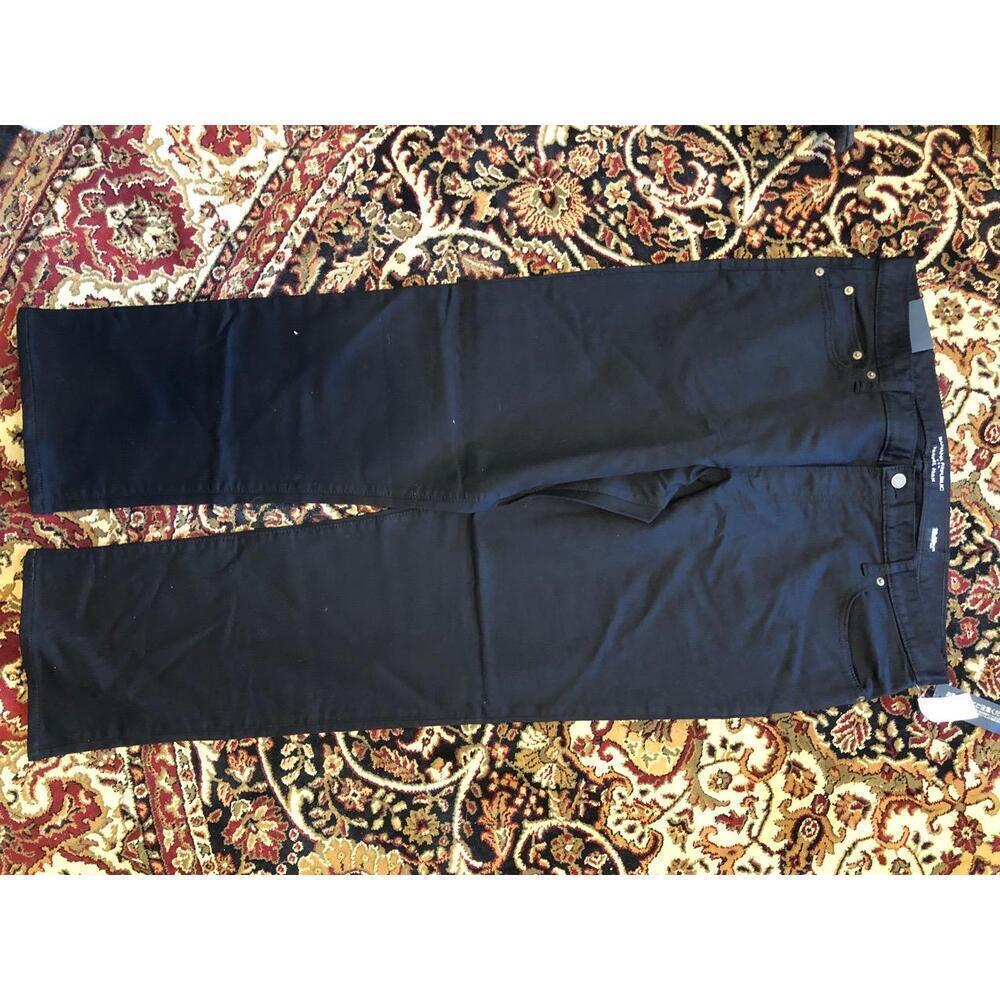 NWT Banana Republic Black Travel 5-Pocket Straight Jeans Unisex 38x30